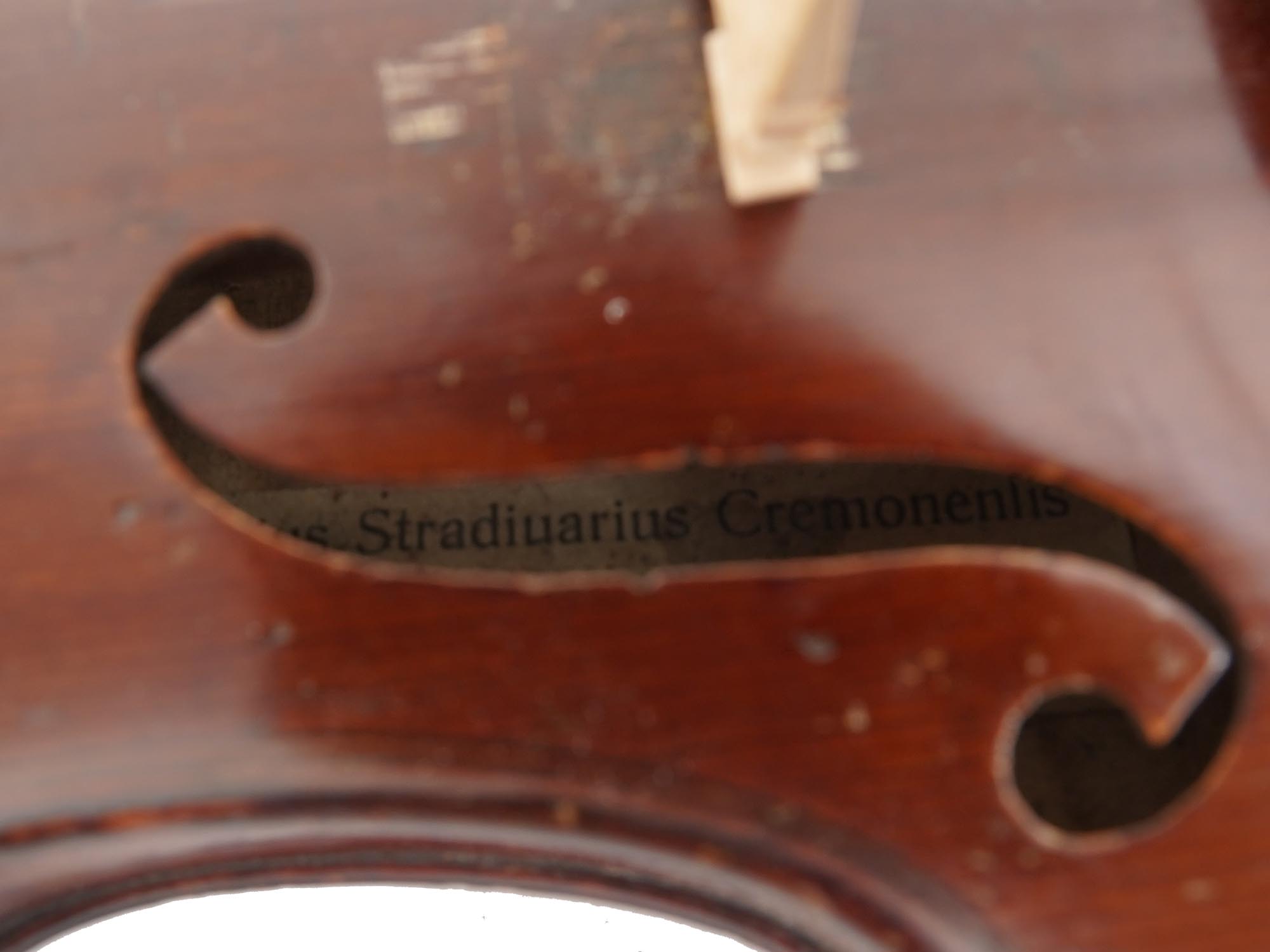 VINTAGE GERMAN STRADIUARIUS CREMONENSIS VIOLIN PIC-9